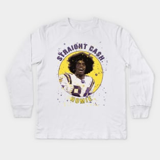 randy moss straight cash homie cartoon funny t-shirt Kids Long Sleeve T-Shirt